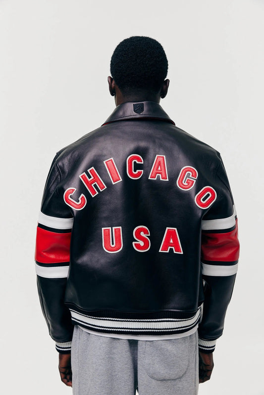 AVIREX Limited Edition City Series Chicago Jacke - Black - LOOT.