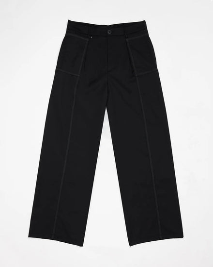 ANDEERST STITCHED WIDE WOOLTROUSER ZA001 GRAPHITE - LOOT.