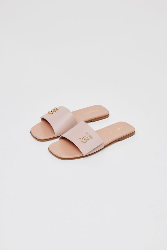 Burberry Pantoletten mit Logo-Schild - LOOT.