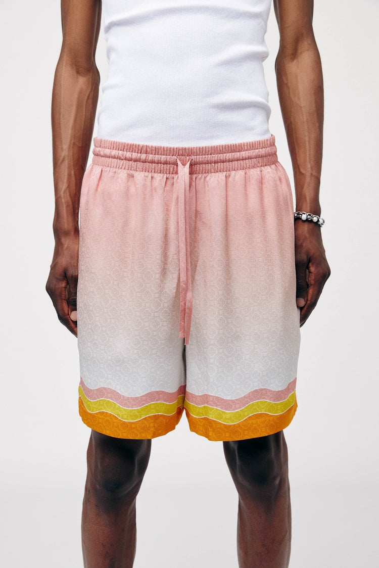 Casablanca Seidenshorts mit Rainbow Monogram - LOOT.