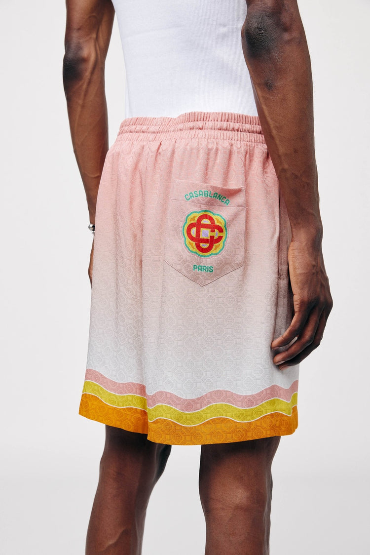 Casablanca Seidenshorts mit Rainbow Monogram - LOOT.