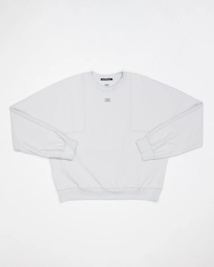 CROPPED SQUARED CREWNECK ZF001 TITAN - LOOT.