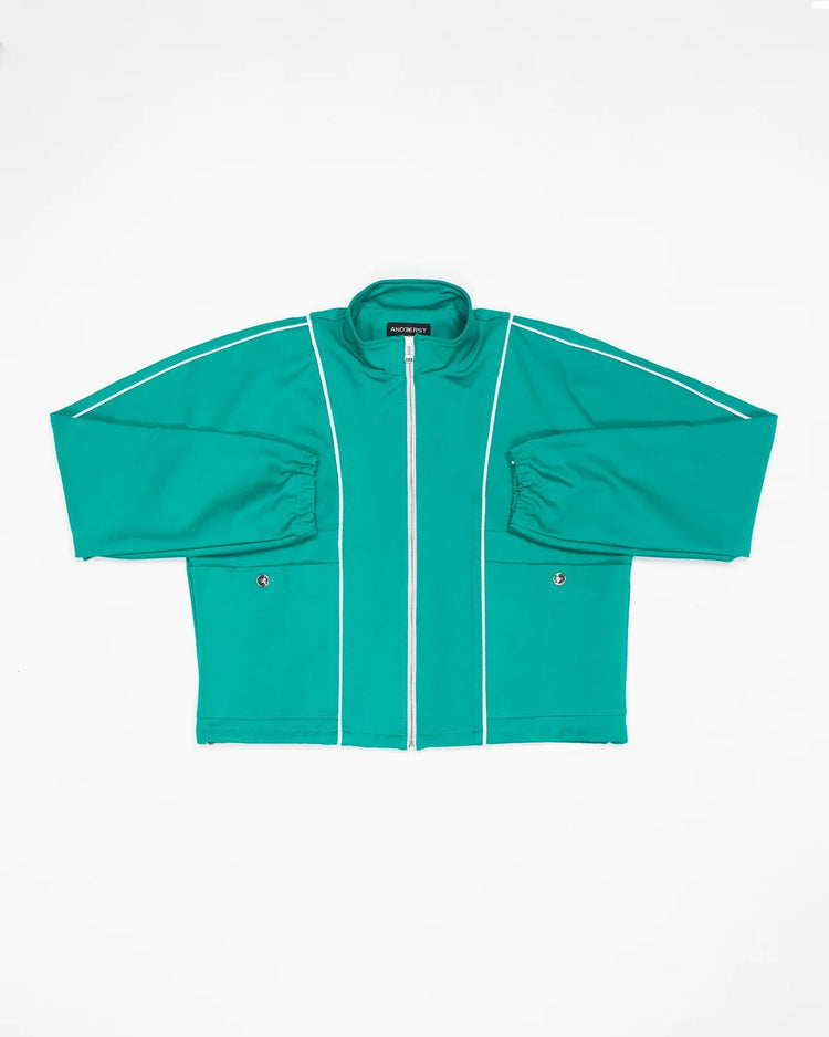 CROPPED TRAINING JACKET ZG001 AVENTURINE - LOOT.