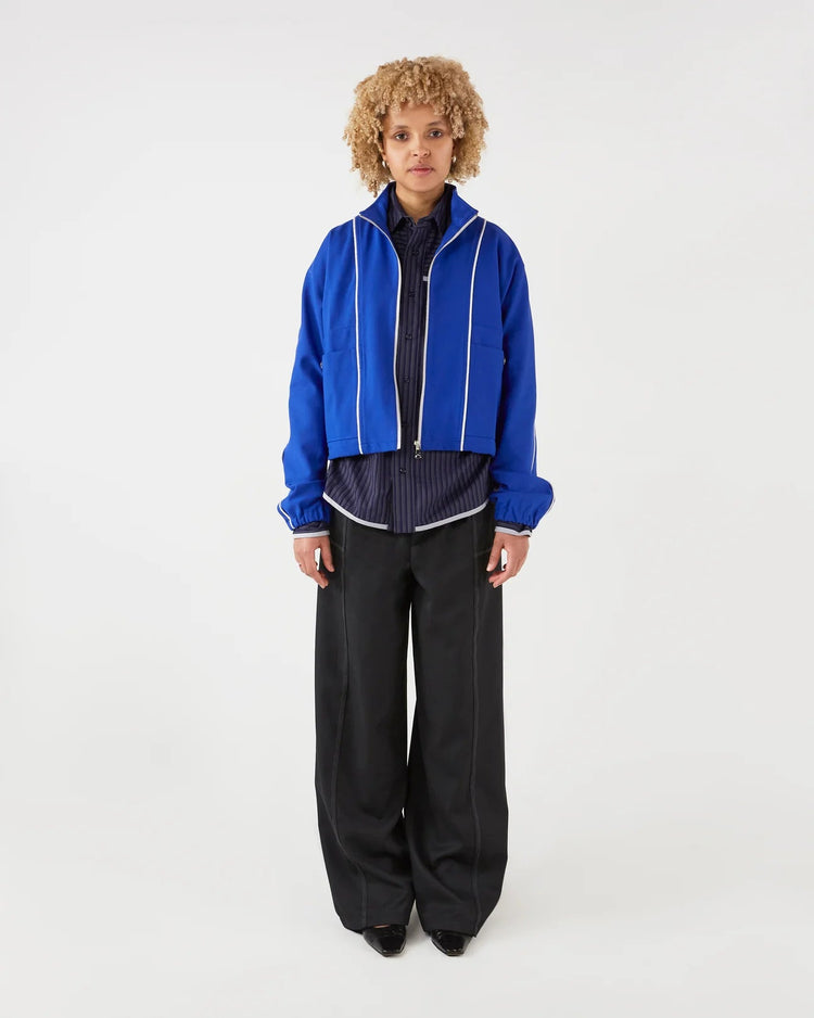 CROPPED TRAINING JACKET ZG001 LAPISLAZULI - LOOT.