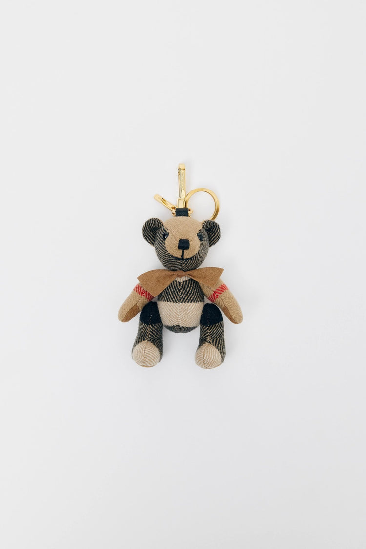 Thomas Bear Charm with Bow Tie in Archive beige - LOOT.