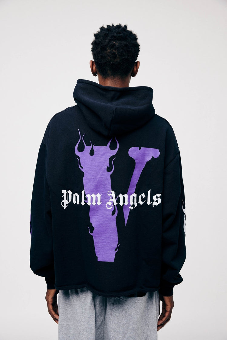 VLONE x Palm Angels Hoodie Purple - LOOT.